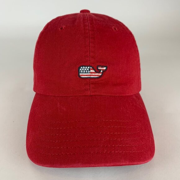 Vineyard Vines Unisex Red Relaxed Fit Strapback Adjustable Hat - Picture 2 of 5